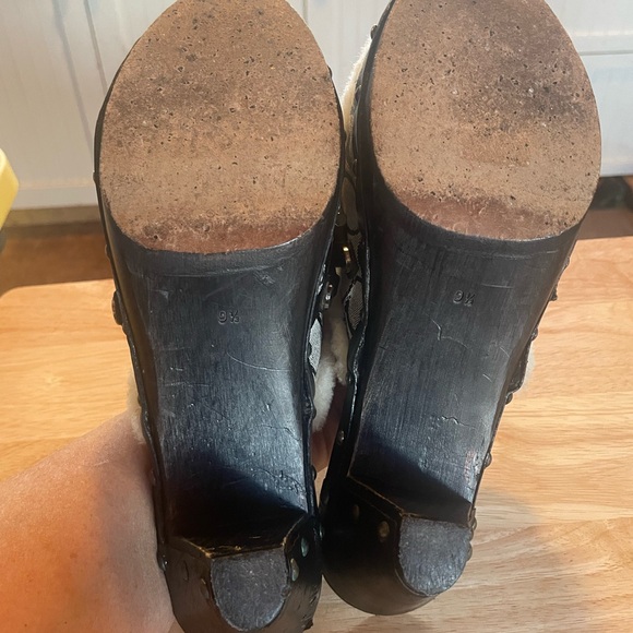 Coach “Ruthie” Shearling Trim Mules - Size 7.5 Flaws Please Read - Picture 8 of 10